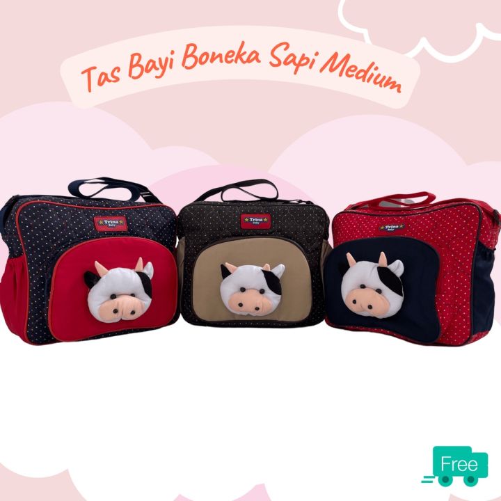 Tas Bayi Boneka Sapi Medium Terbaru/ Tas bayi lucu / tas bayi murah(N2V8) Termurah Terbaru Serbaguna Estetik Premium Perlengkapan Bayi J2F5 Mewah Casual Kuat Elegan Murah Tebal Simple Popok Bayi Awet Praktis Modern Jumbo Best Seller Lucu Multifungsi Tas B