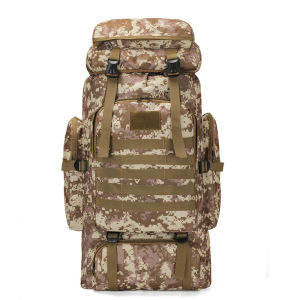 Outdoor Thickened Waterproof Large Capacity Backpack  .Mens 80L Tactical Backpack Military Camouflage Backpack Camping Hiking Backpack，Large Capacity Hiking Backpack .Mountaineering Backpack