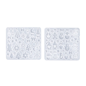 Holiday Themed Silicone Mould for Creating Unique Christmas Earrings With Resin or Polymers Clay