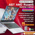 AST laptop Ryzen 5-4600H AMD RAM16G+512GB SSD 15.6 inch Windows11Game/Edit/Code RGB backlight. 