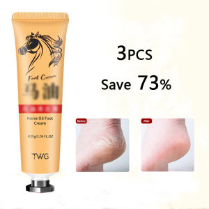 A.one Horse Oil Foot Cream 30g Quick Fix for Cracked Autumn Winter Anti-dry Anti-cracking Moisturizing Foot Care Cream Anti-Aging Horse Oil Dry Skin Care Moisturizing Whitening Cream callus Remover Foot Grinder Callus Cream Remover