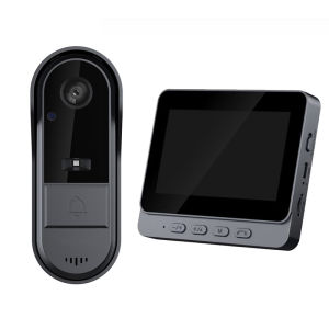 Intelligent Home Video Doorbell 4.3 High-Definition Night Vision Waterproof Wireless Intercom Doorbell Two-Way Conversation