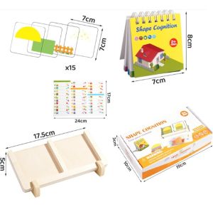 Logic Thinking Puzzle Games Tangram Jigsaw Board Puzzle Toy Children