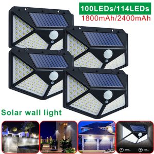♥Ready Stock +FREE+♥100LED IP65 Waterproof LED Solar Motion Sensor Light Human Body Induction Lamp Outdoor Lighting Garden Yard