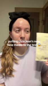 LivaClean 12 CT Face Masks Skincare - Collagen Sheet Mask - Hydrating Face Masks Bulk with Glycerin Hyaluronic Acid Aloe Vera - Soothing Refreshing Moisturizing Formula for All Skin Types