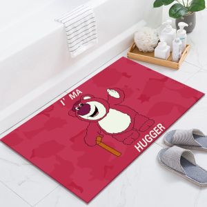 Thảm chùi chân gấu dâu siêu dễ thương LOTSO thảm thấm hút nước tốt 40*60CM
