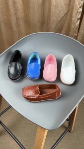 [Free Shipping] Spring And Autumn Soft-Soled Performance Shoes For Children Of All Ages Boys And Girls Black Leather Slip-On Shoes For Girls