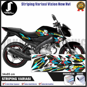 STIKER STRIPING VIXION NEW NVL TENGKORAK TERMURAH TERLARIS