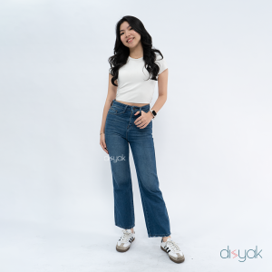 DISYAK - HighWaist Loose Jeans Boyfriend Standar Vintage Blue 109-209
