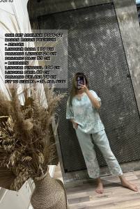 ONE SET ADELINE 1396-ST BAHAN RAYON PREMIUM LD 110 CM FIT TO SIZE XL-3L BISA COD