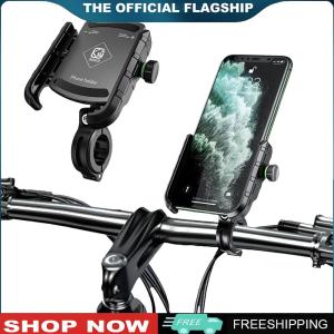 【New Arrival】 Aluminum Motorcycle Phone Holder Anti-Vibration Motorcycle Bike Phone Holder Bike Phone Mount Holder for Bikes