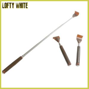 Lofty White Extendable Magnetic Ball Hackle Back Scratcher With Magnet Telescopic Scratching Backscratcher Massager Back Scraper
