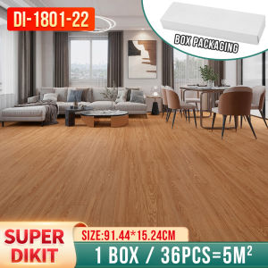 36PCS 3D Vinyl Flooring Sticker Strong Adhesive PVC Tiles Waterproof Floor Stickers Home Decor