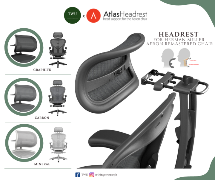 Atlas headrest for discount aeron chair by atlas