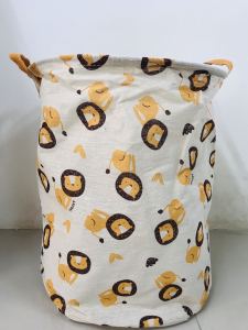 (140-1/140-2) Fabric storage basket dirty clothes basket household foldable round storage