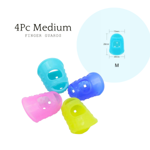 4PCS/Set Silicone Finger Guards Guitar Fingertip Protectors for Ukulele Guitar S M L Guitar Accessories Ready Stock