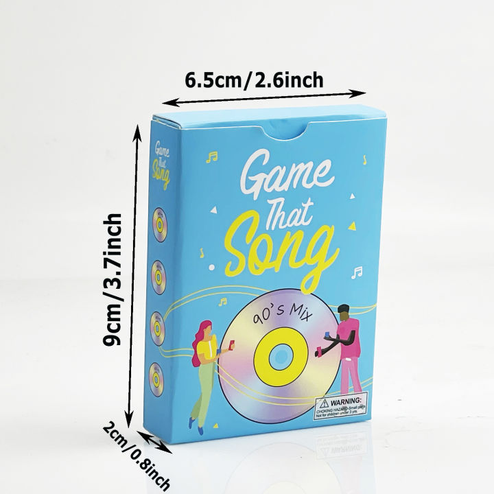 XD Game That Song 90s MIX Full English Adult Party Card Game Cross ...