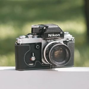 Roadfisher Genuine Real Leather Camera Bag Protect Case Cover Base Shoulder Belt Neck Strap For Nikon F2 F2A F2AS