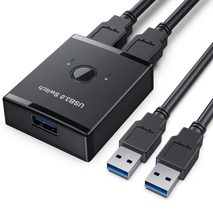 Usb Switch Plug In USB Switch USB3.0 Bidirectional Switch 1 in Two Out Printer Sharer ...
