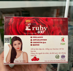 Vitamin E Eruby400 hỗ trợ làm đẹp da hạn chế lão hóa da - Hộp 30 viên