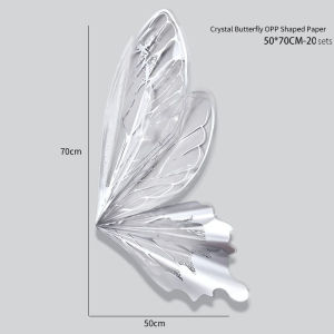 20pcs Butterfly Bouquet Paper Butterfly Wrap Flower Paper Gift Diy Handmade Materials
