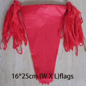 100M Colorful Triangle Flags Fabric Bunting Flags For Birthday Wedding Festival Party Banner Decor