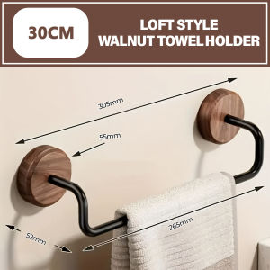 Encora Rak Tuala Dinding Rak Tuala Bilik Air Wall Mounted Towel Rack Bathroom Organizer Shower Hanging Towel Rack