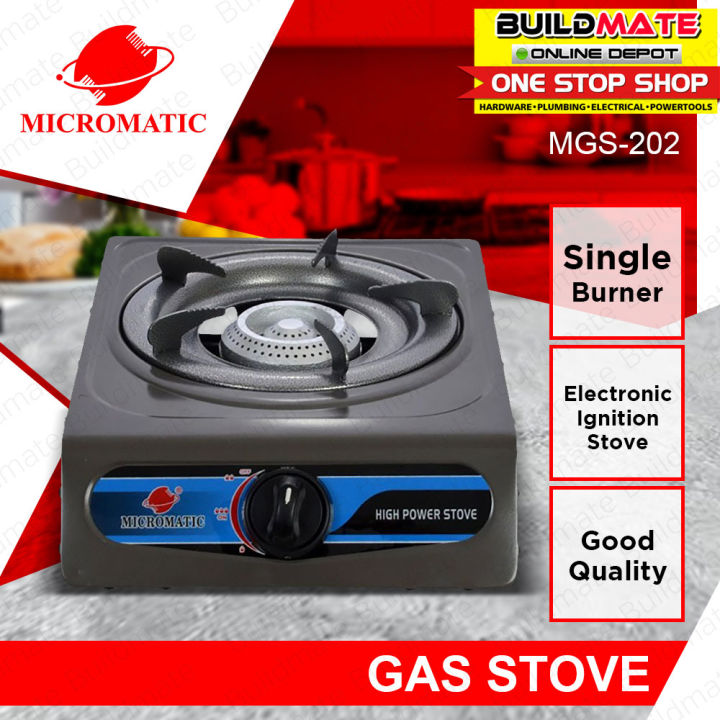 Micromatic Single Burner Gas Stove Mgs 202 Buildmate Lazada Ph 1260