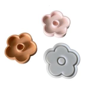 Decorsative Floral Silicone Tray Reusable Stand Dishwasher Safe Organizers For Home Decors Centerpiece Styling