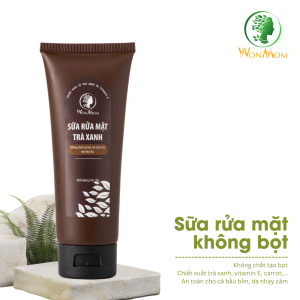 [ Giảm 35K - Đơn 339K ] Sữa Rửa Mặt Hữu Cơ Ngăn Ngừa Mụn Trắng Da Wonmom 70g