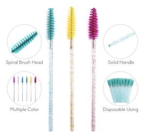 แปรงปัดขนตา ด้ามคริสตัล กลิตเตอร์ crystal gliter แปรงปัดหัวคิ้ว แปรงมาสคาร่า แยกขนตาก่อน ปัดขนตาหรือปัดขนคิ้ว 1 แปรง