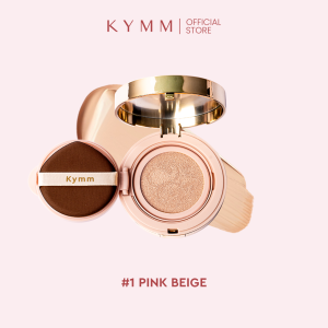 KYMM SKIN Perfectha Caviar Foundi Cushion | Infussed with Skincare Serum Long Lasting Glowing Dewy Finish Concealer Foundation Alas Bedak Coverage Make Up Mencerahkan