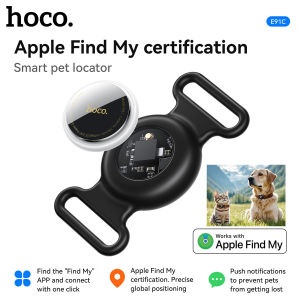 【Pet Collar Style】HOCO E91C Intelligent Ap*le Positioning Anti Loss Device Remote Precise Positioning One Click Call to Find GPS Pet Positioning Tracker Lost Reminder Find My Network Anti-Lost Locator