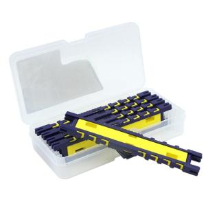 Fishing Snelled Hook Holder Fishing Line Winding Board Snell Organizers Fishing Leader Line Board Organizers with Box