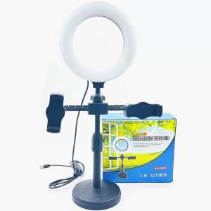 Paket Ringlight 16cm + Tripod Stand 28cm 2 Holder Hp Live Stream Make Up Beauty Vlog 3 Warna Lampu