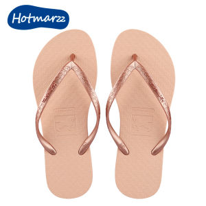 Hotmarzz dép xỏ ngón nữ PVC chống trơn trượt dép cho trang phục ngoài trời bãi biển clip trên Dép hm0779