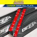 HC CARGO Perodua Bezza OEM CARBON Design Door Side Sill Panel Silver Logo CARBON SCUFF PLATE KICKING PLATE. 