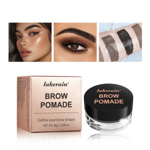 Brow Pomade Waterproof Sweat Proof Long-lasting Color Enhancement Eyebrow Powder Highly Pigmented Eyebrow Pomade Lazy Novice Eyebrow Dye Eyebrow Cream for Woman