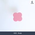 Etivo K03 Clover Cabinet Door Knob Handle Flower | Tarikan Pintu Kenop Laci Lemari Anak Bunga. 