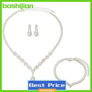 bashijian Womens Fashion Claw Chain Cutout Necklace Earrings Jewelry Set Bridal Jewelry Jewelry Wedding Party Holiday Gift