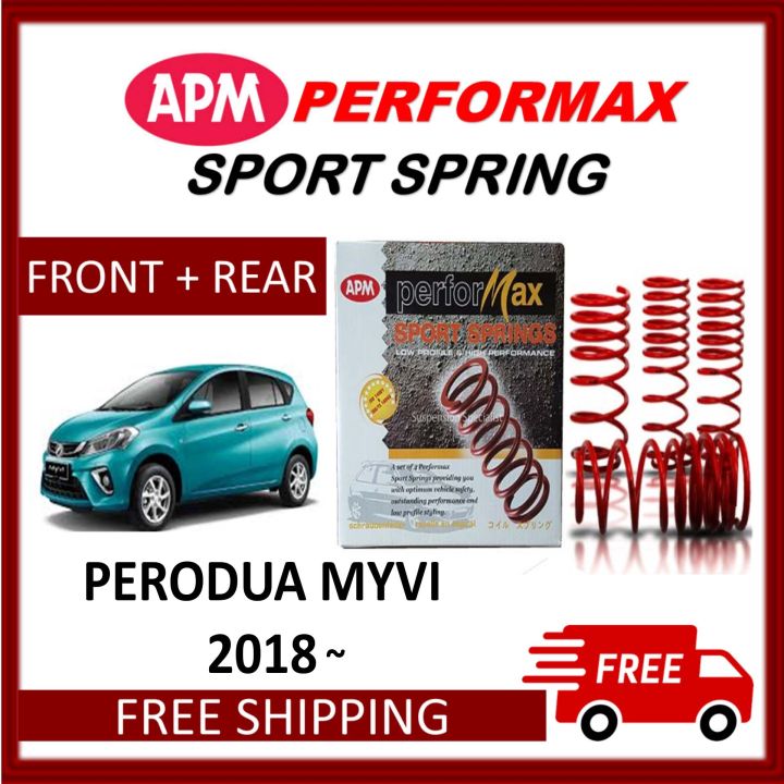 APM PERFORMAX PERODUA MYVI G3 2018 LOWERED COIL SPORT SPRING Lazada