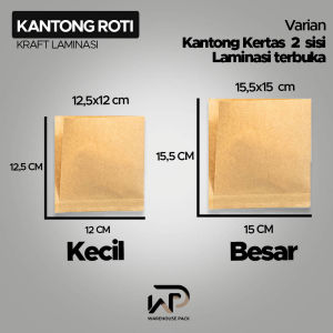 (10 Pcs) Kantong Kertas Lembar Anti Minyak | Kertas Roti Kue Burger Gorengan Sandwich | Kertas Kotak Donat Laminasi Food Grade