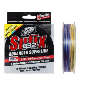 SUFIX 832 ADVANCED SUPERLINE 8 BRAIDED LINE 300m