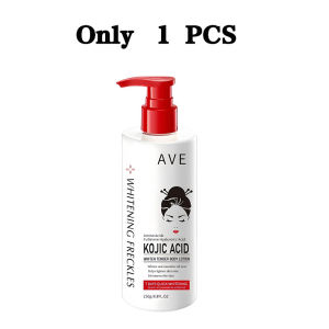 Effective Whitening Kojic Acid Brightening Skin Body Lotion 250g Hydrating And Moisturizing To Remove Dullness Reduce Chicken Skin And Soothe Skin Redness. Suitable For Sensitive Skin And Can Be Used All Over The Body