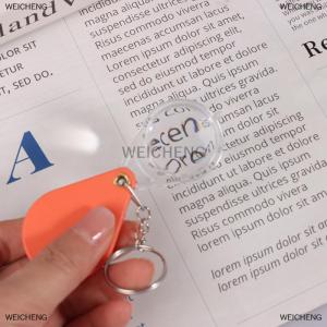 [COD] WEICHENG Portable Orange High-definition Magnifying Lens For Old People Pocket Magnifying Glass Small Handheld Folding Keychain Magnifier