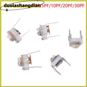 [Duola] 5ชิ้น5มม. เซรามิคความสามารถในการปรับค่าได้ตัวเก็บประจุที่ตัด3PF 5PF 10PF 30PF 20PF