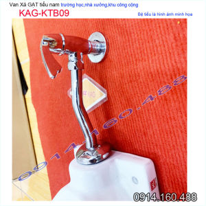 Van tiểu nam KAG-KTB09 chuyên dùng cho trường học Xả bệ tiểu tay gạt dùng công cộng nước mạnh dễ sử dụng xả nước sạch siêu bền