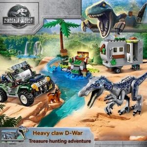 476 pcs Dinosaur Series Baryonyx Face-Off:The Treasure Hunt Building Blocks Model Fit MOC 75935 Set Toys For Gifts cars