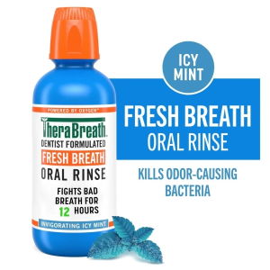 Nước Súc Miệng TheraBreath Fresh Breath 473ml Không Cồn Giảm Hôi Miệng Khử Mùi Oral Rinse