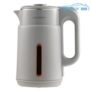 Electric Kettle with 1.7L Capacity Fast Boiling Auto Shut-Off and Cool Touch Exterior in Silver Finish